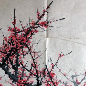 朱继臻-国画-梅花-铁骨迎春